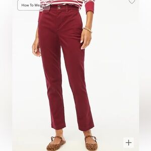 buy 2 get 1 free- burgundy girlfriend chinos size 18